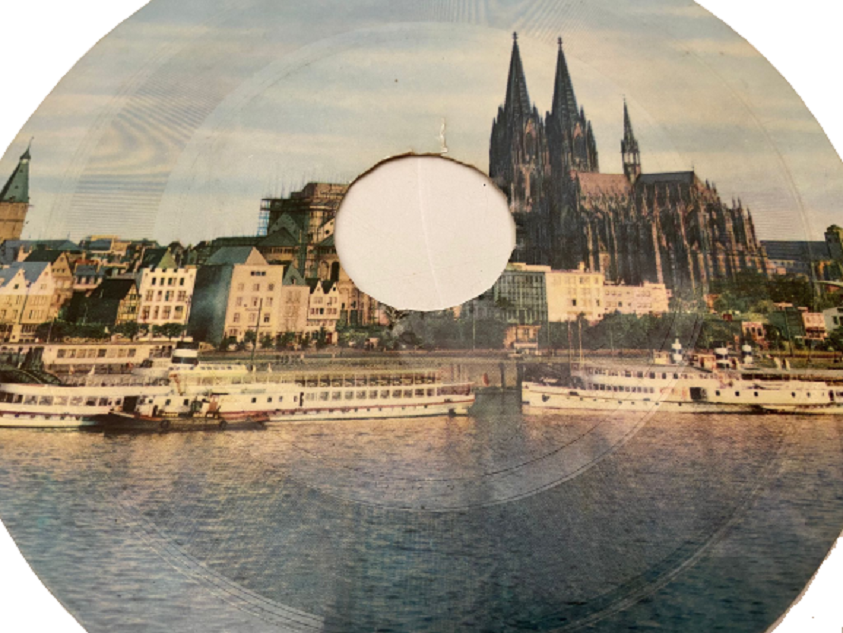 1950 ALMANYA THE CATHEDRAL AT COLOGNE GÖRSELLİ UNKNOWN ARTİST BİLİNMEYEN SANATÇI ÖZEL KARTON PLAK