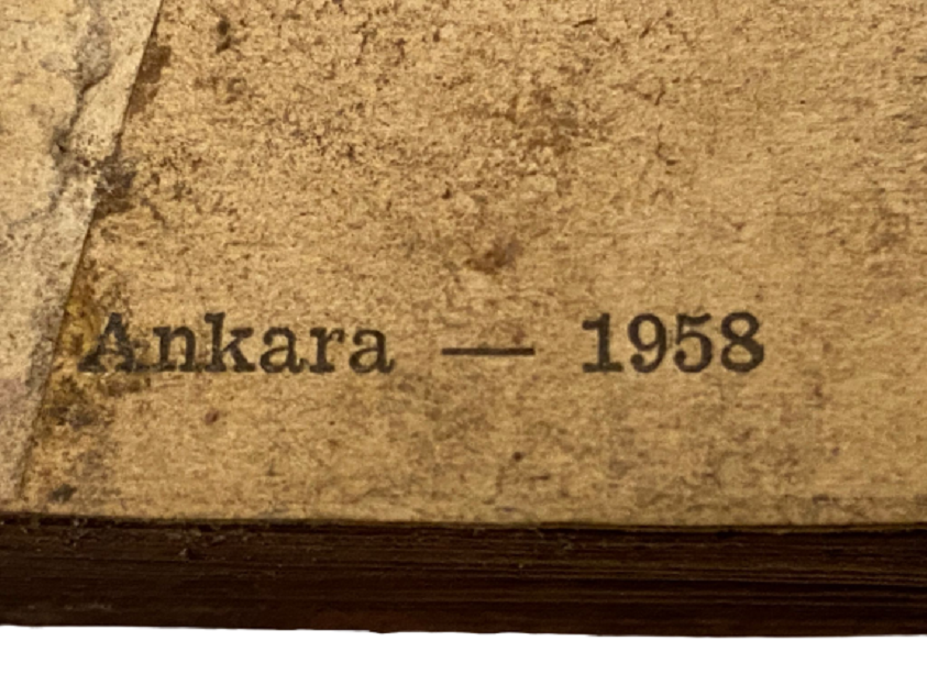 ANKARA 1958 MİNİ FRANSIZCA TÜRKCE CEPDE TAŞINAN SÖZLÜK