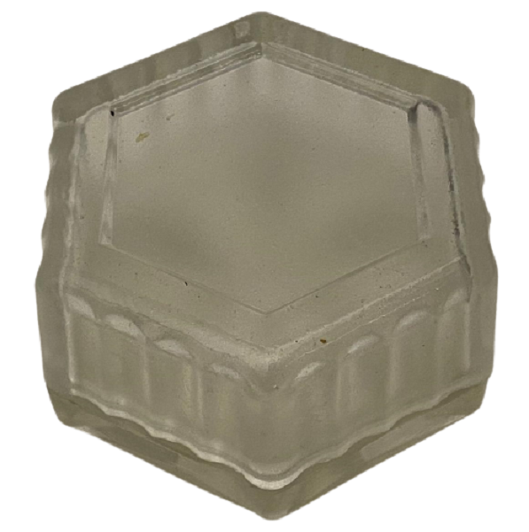 1900 OSMANLI BRİSTOL MYERS SQUİBB KRİSTAL BUZLU KAPAKLI KAB