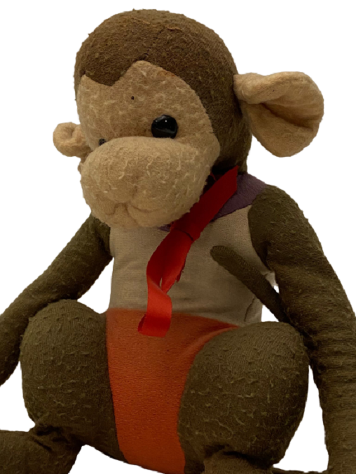 1970 FATOŞ OYUNCAK EL YAPIMI OYUNCAK DÜŞÜNEN MAYMUN