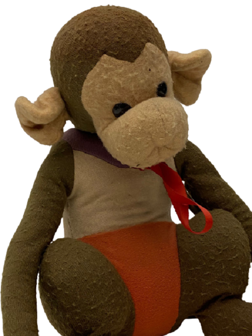 1970 FATOŞ OYUNCAK EL YAPIMI OYUNCAK DÜŞÜNEN MAYMUN