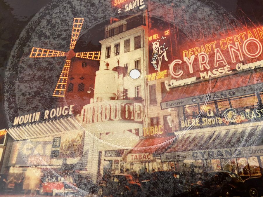 KAGIT PLAK PLACE BLANCHE LE MOULIN ROUGE RECORD DISQUE NORMAL TOURS PHONOSCOPE LA CARTE MUSICALE