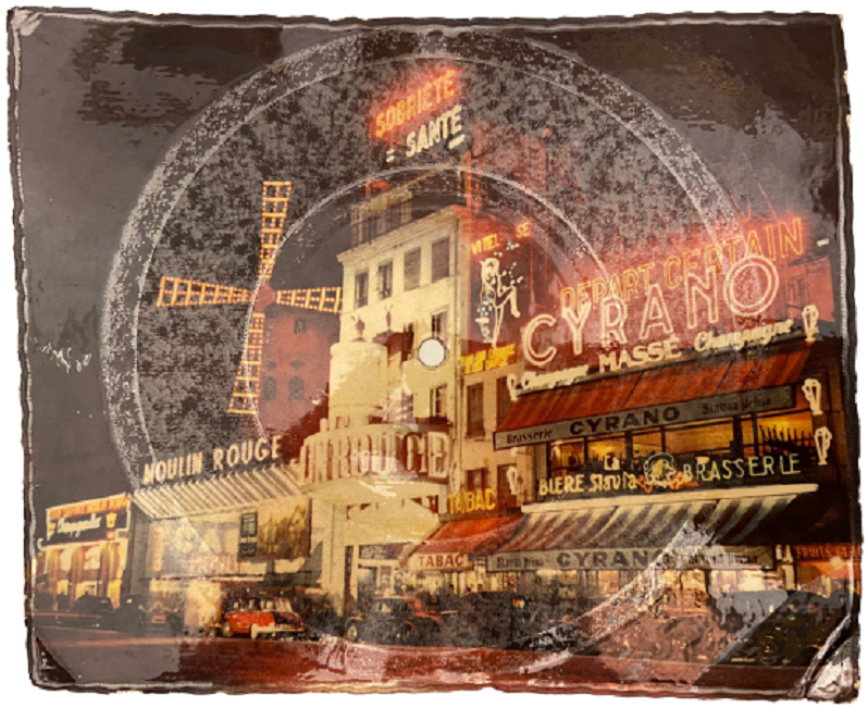 KAGIT PLAK PLACE BLANCHE LE MOULIN ROUGE RECORD DISQUE NORMAL TOURS PHONOSCOPE LA CARTE MUSICALE