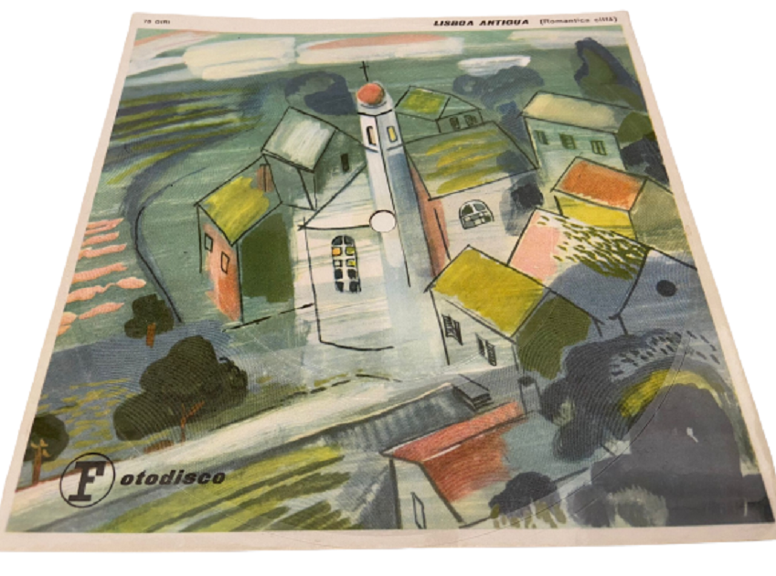 1950 LISBOA  ANTIGUA İSİMLİ KARTON ÖZEL KARTPOSTAL PLAK