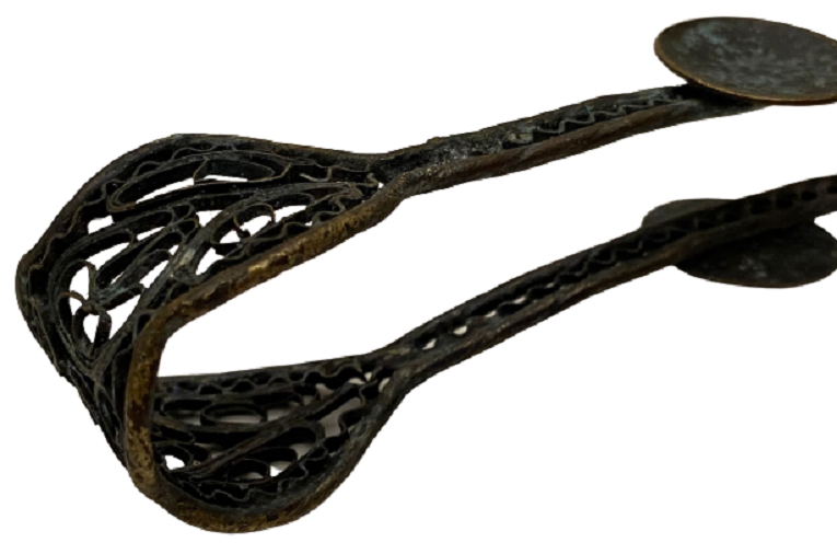 OSMANLI GÜMÜŞ TELKARİ TUĞRALI 8 PARÇA ÇAY SETİ 58.32 GR