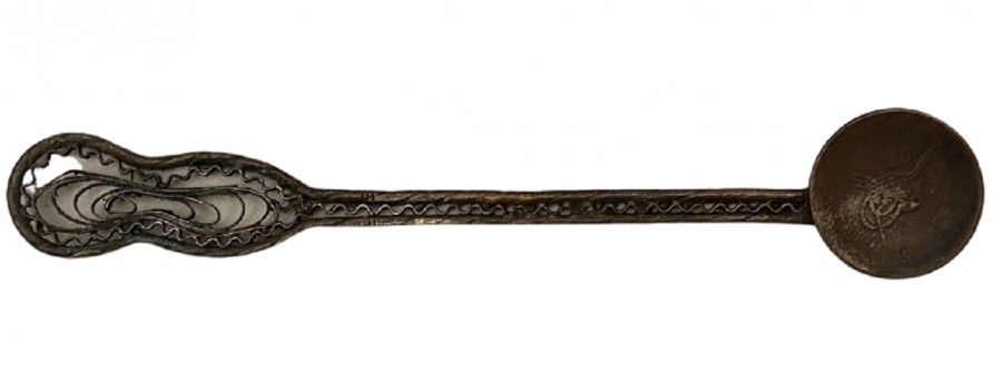 OSMANLI GÜMÜŞ TELKARİ TUĞRALI 8 PARÇA ÇAY SETİ 58.32 GR