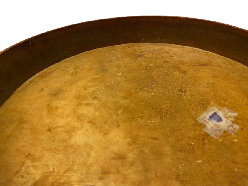 1920 OSMANLI TEKKE ZİKİR BENDİR SUFİ DEF AHŞAP KASNAK DERİ GERDİRME