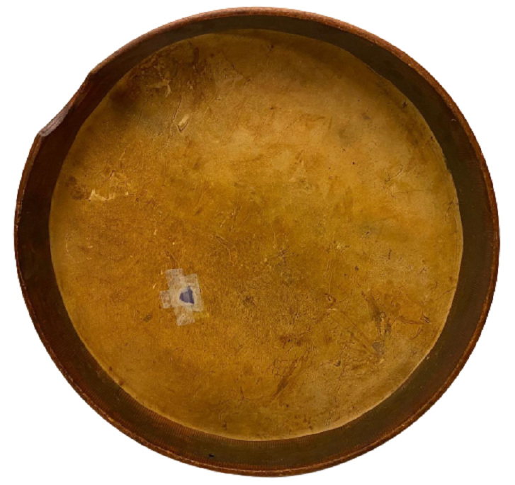 1920 OSMANLI TEKKE ZİKİR BENDİR SUFİ DEF AHŞAP KASNAK DERİ GERDİRME