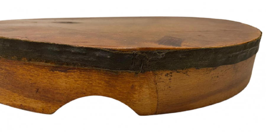 1920 OSMANLI TEKKE ZİKİR BENDİR SUFİ DEF AHŞAP KASNAK DERİ GERDİRME