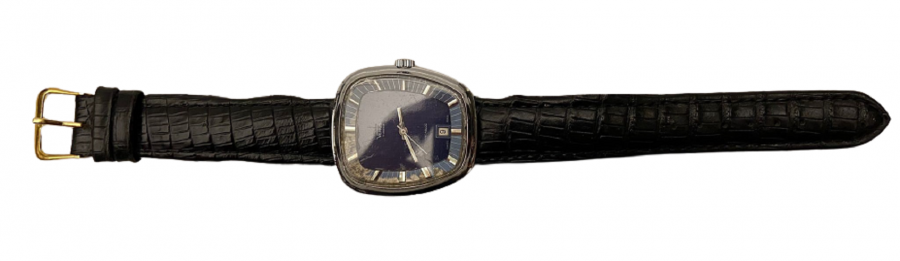 VENUS  KURMALI MEKANİK CALIŞAN TAKVİMLİ STAINLESS STEEL DERİ KAYIŞLI ERKEK KOL SAATİ