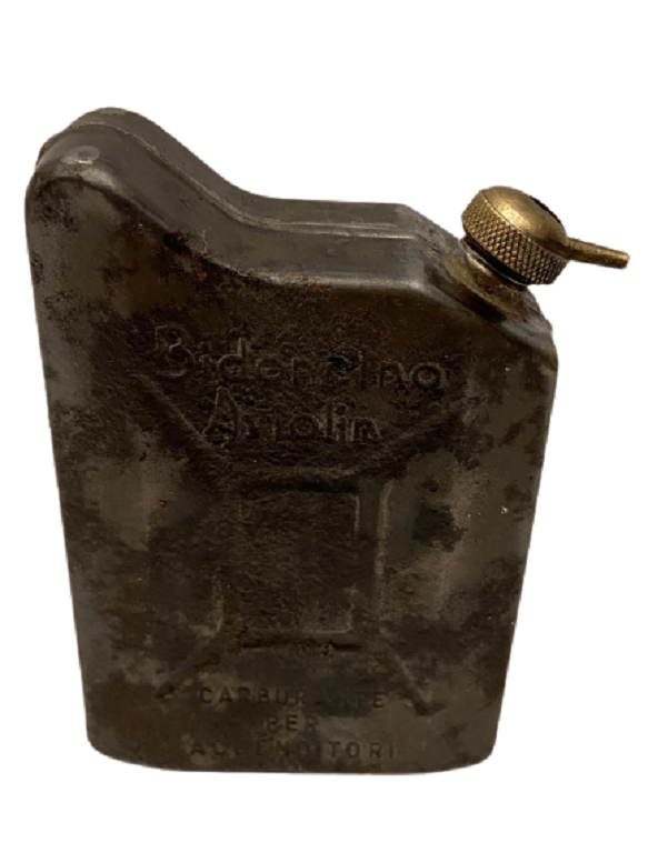 1930 VİNTAGE SAVİNELLİ İTALYA BİDONCİNO AVİOLİN ÇAKMAK BENZİNİ BULUNDURMA  BİDONU UFAK BOYDA
