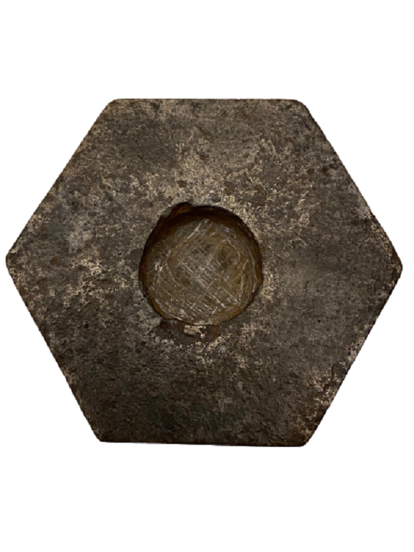 1940 DÖKÜM 200 GRAM 6 KÖŞELİ TEZARİ TARTI AĞIRLIĞI