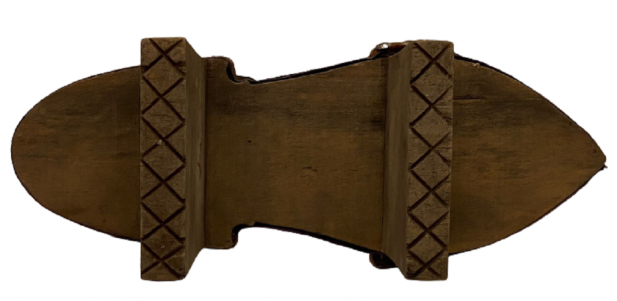 1900 OSMANLI AHŞAP HAMAM İÇİN  NALIN HALK TİPİ EL YAPIM ÇİFT TAKUNYA SÜKSE VE ŞATAFATTAN COK UZAK ORJINAL