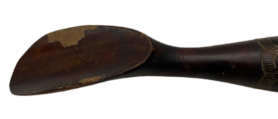 1900 OSMANLI AHŞAP  EL YAPIM ÜZERİ KAKMA İŞCİLİKLİ AYAKKABI ÇEKECEĞİ KERATA