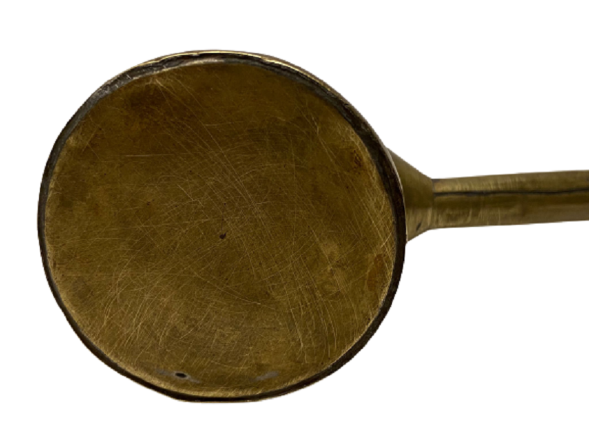 OSMANLI SULEYMANİYE  1 NUMARA BOYDA BRONZ ÜZERİ DAMGALI UZUN BORU SAPLI KAHVE PİŞİRME CEZVE