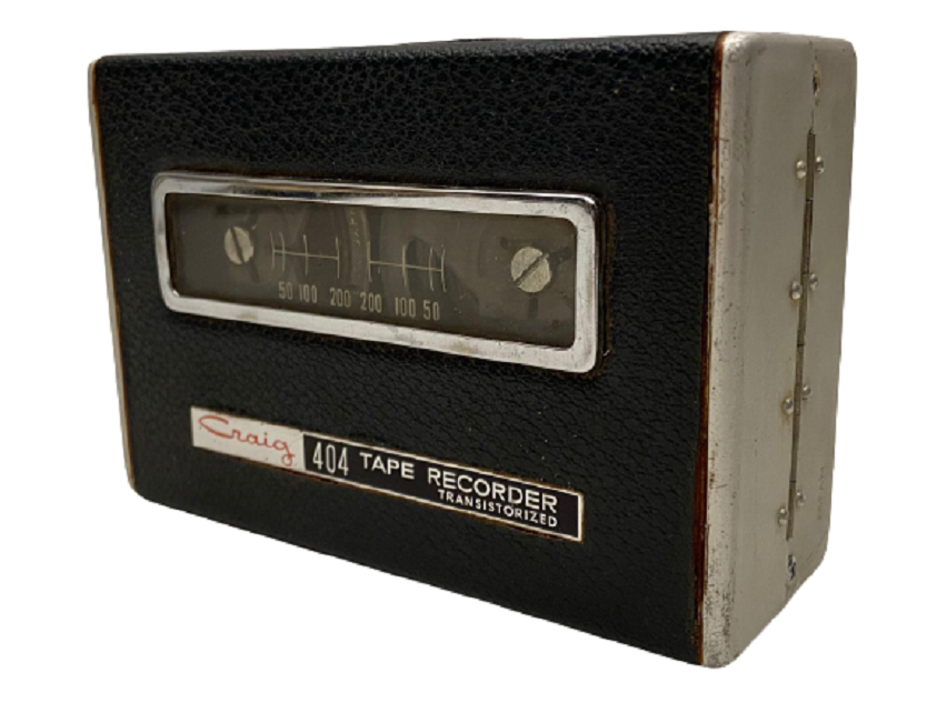 1965 USA  CRAIG 404 REEL - TO - REEL TAPE RECORDER TRANSISTORIZED MAKARALI TEYP GAZETECİ SES KAYDI İÇİN