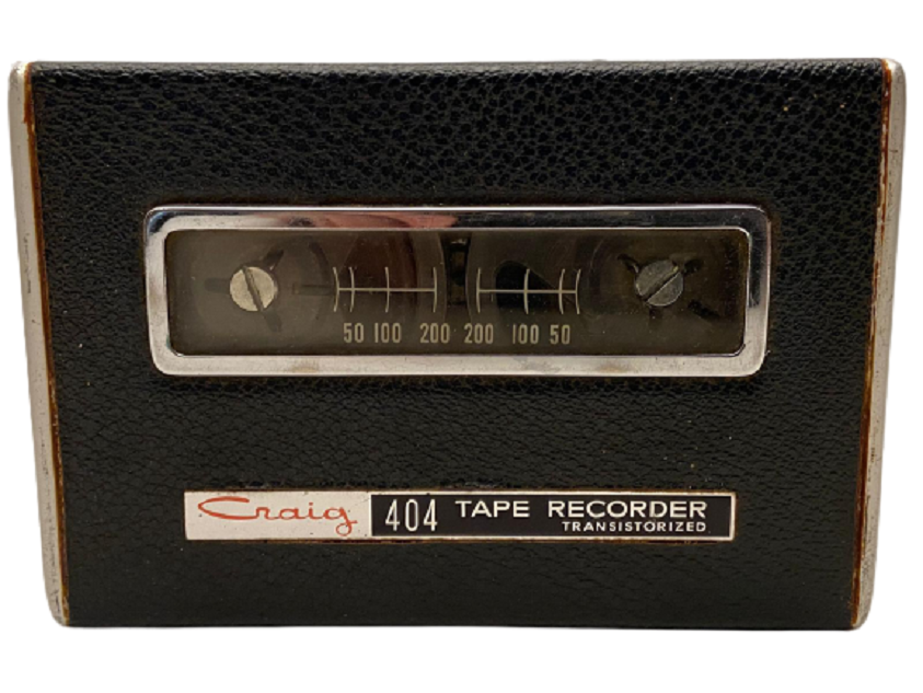1965 USA  CRAIG 404 REEL - TO - REEL TAPE RECORDER TRANSISTORIZED MAKARALI TEYP GAZETECİ SES KAYDI İÇİN