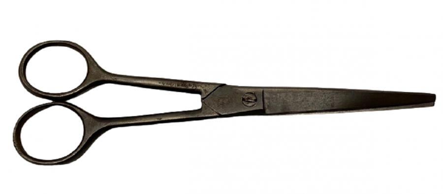 SICAK DÖGME DEMİRDEN CELİK EL YAPIM  ÜZERİ DAMGALI BERBER SAC KESME  MAKASI