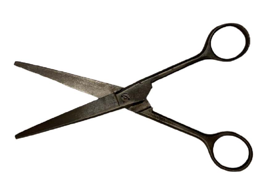 SICAK DÖGME DEMİRDEN CELİK EL YAPIM  ÜZERİ DAMGALI BERBER SAC KESME  MAKASI