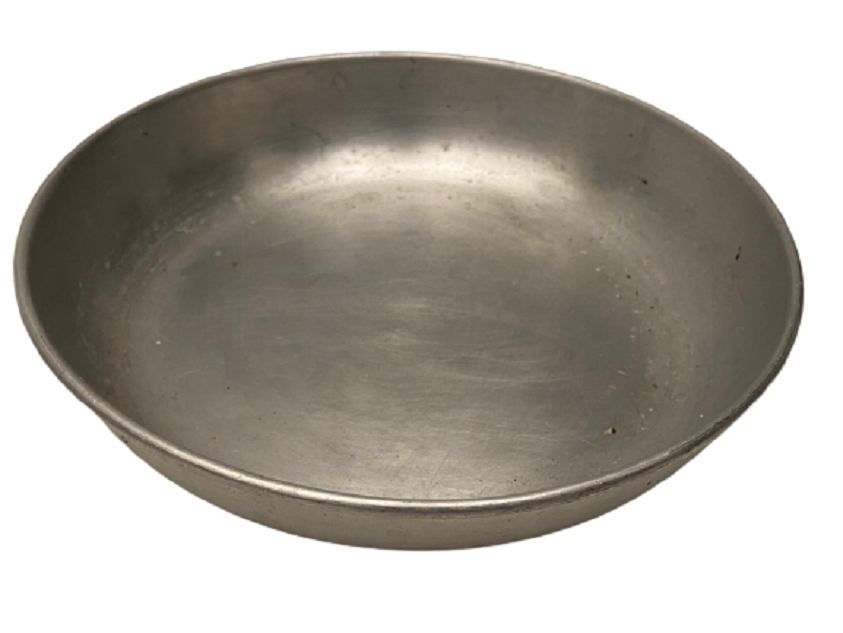 1950 METAL ALÜMİNYÜM ASKER  KARAVANA AVCI TİPİ YEMEK PİŞİRME YAPMA SETİ KABI