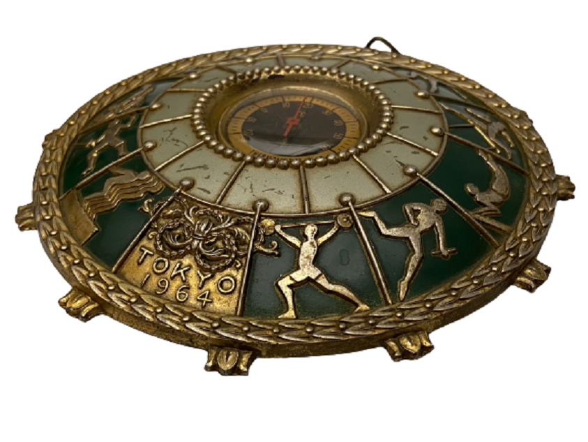 1964 TOKYO 1964 OLİMPİYATLARI ANISINA ÜRETİLMİŞ METAL TERMOMETRE  