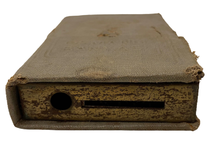 OSMANLI BANKASI DEFTER ŞEKLİNDE KUMBARA YURT DIŞINDA YAPTIRILMIŞDIR