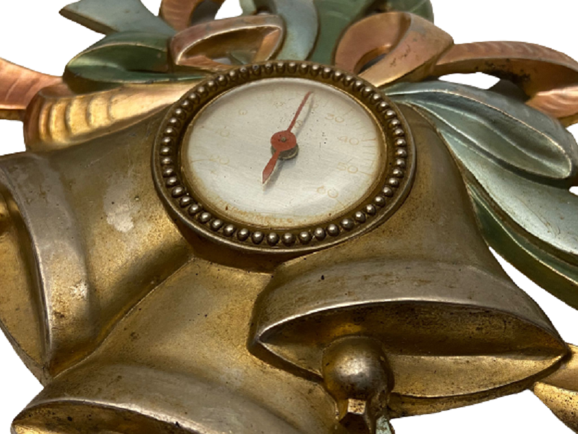 DERECE NOEL YENİ YIL  AMBLEMLİ ÜC ÇAN İŞLEMELİ  ODA İÇERSİ TERMOMETRE