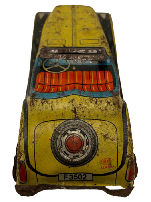 TÜRK MALI YERLİ ÜRETİM  ALASYA TENEKE OYUNCAK SPOR YARIŞ ARABASI 