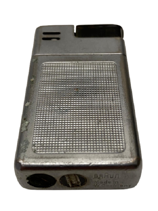 1960 BLACK BRAUN MACH 2  DIETER RAMS LİGHTER BATI ALMANYA BRAUN MANYETOLU GAZLI ÇAKMAK