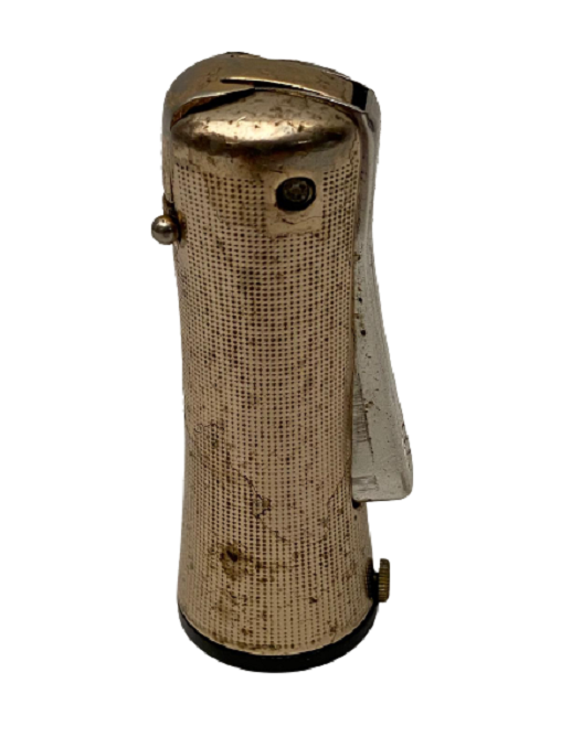 1950 ENGLAND RONSON  REG LİGHTER  CAKMAK ALT KISMINDA  ALPHA MARKA KURMALI MEKANİK SAAT ÜZER İŞLEMELİ YANLARDA 2 ADET TAŞ ÇAKMAK