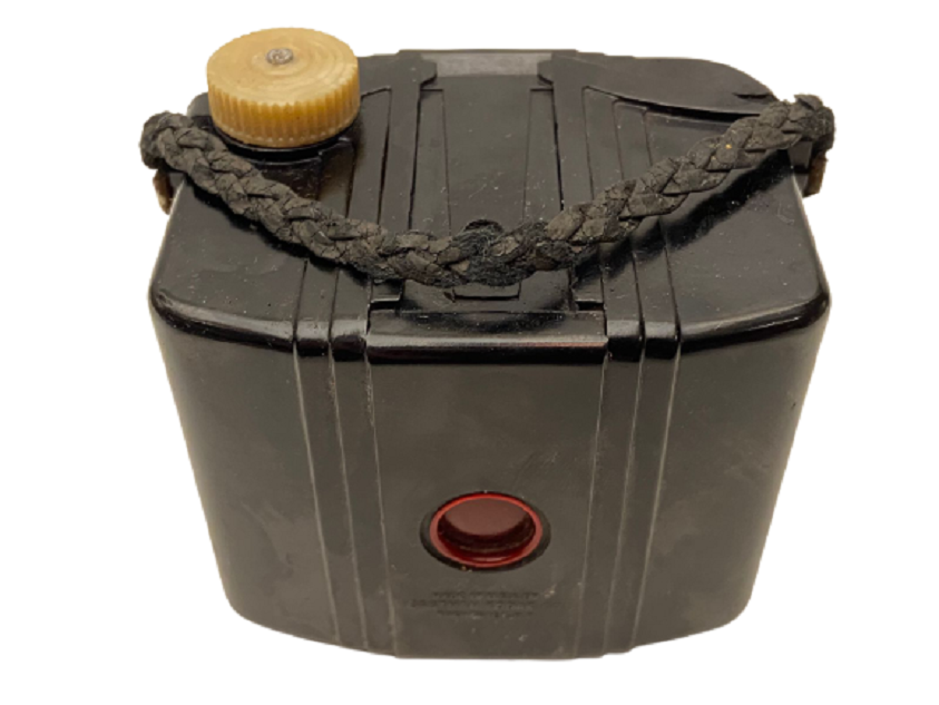 1940 BABY BROWNIE SPECIAL CAMERA  KAHVERENGİ BAKALİT KUTU MARKA DERİ ÇANTALI FOTOĞRAF MAKİNESİ