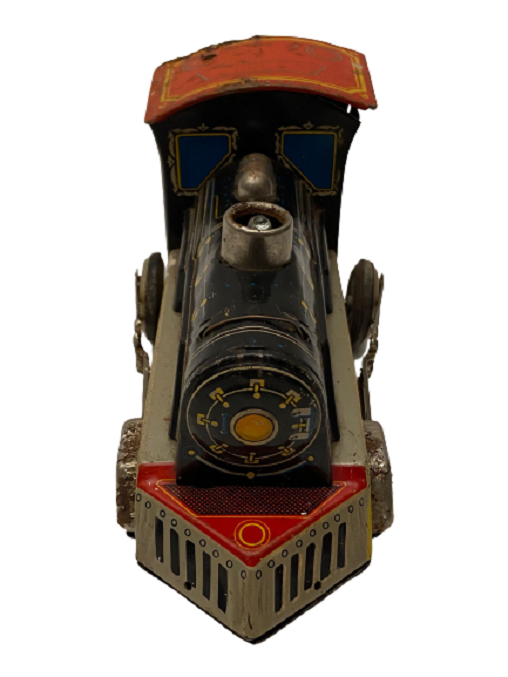 1960 TENEKE M- 061 TREN MEKANİK  PİLLİ OYUNCAK TREN LOKOMOTİF