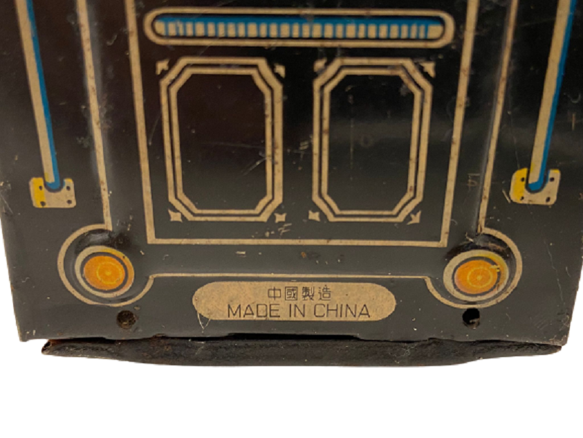 1960 TENEKE M- 061 TREN MEKANİK  PİLLİ OYUNCAK TREN LOKOMOTİF