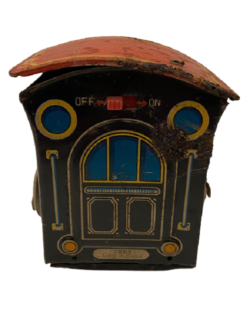 1960 TENEKE M- 061 TREN MEKANİK  PİLLİ OYUNCAK TREN LOKOMOTİF