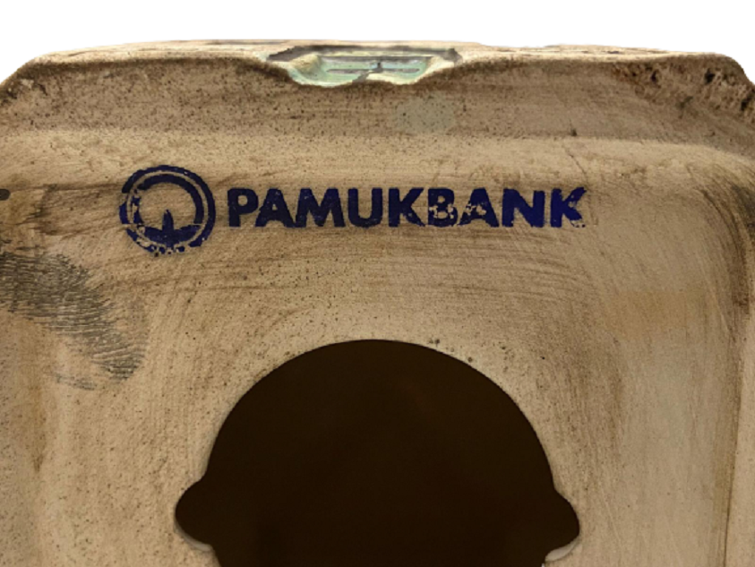 PAMUKBANK SERAMİK OSMANLI AHŞAP KONAK  EV ŞEKLİNDE KUMBARA