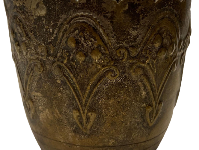 OSMANLI ÜZERİ KABARTMA EL İŞCİLİKLİ İKİ ADAET BARDAK ZARFI