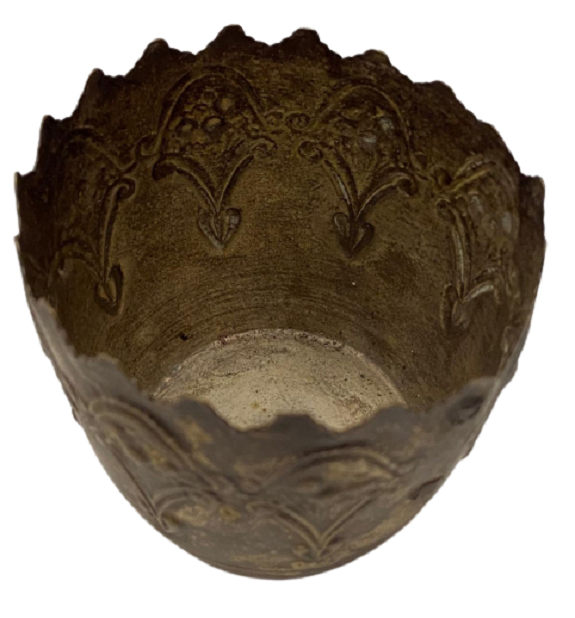 OSMANLI ÜZERİ KABARTMA EL İŞCİLİKLİ İKİ ADAET BARDAK ZARFI