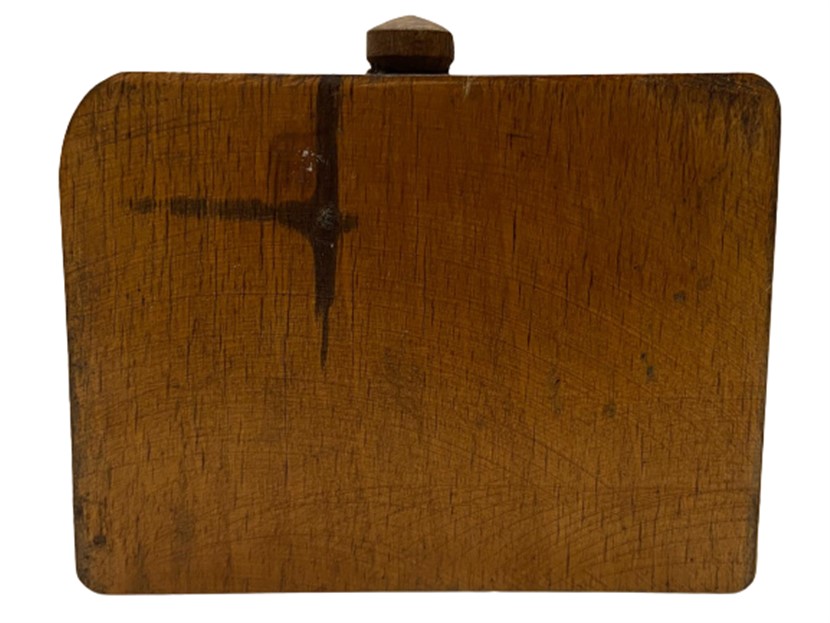 1940 AHŞAP AÇINCA İÇİNDEN CİVİLİ YILAN ÇIKAN ÜZERİ RESİMLİ ŞAKA OYUNCAĞI