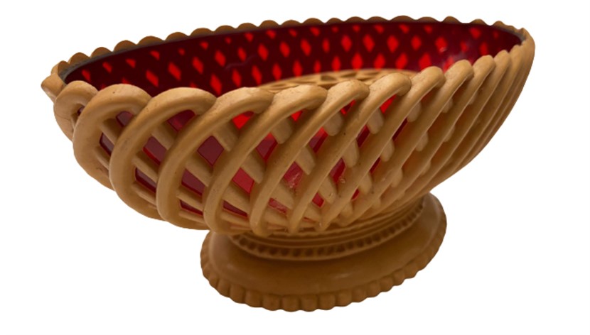 1960 GERMANY EMSA MARKA PLASTİK MEYVA CEREZ KASE