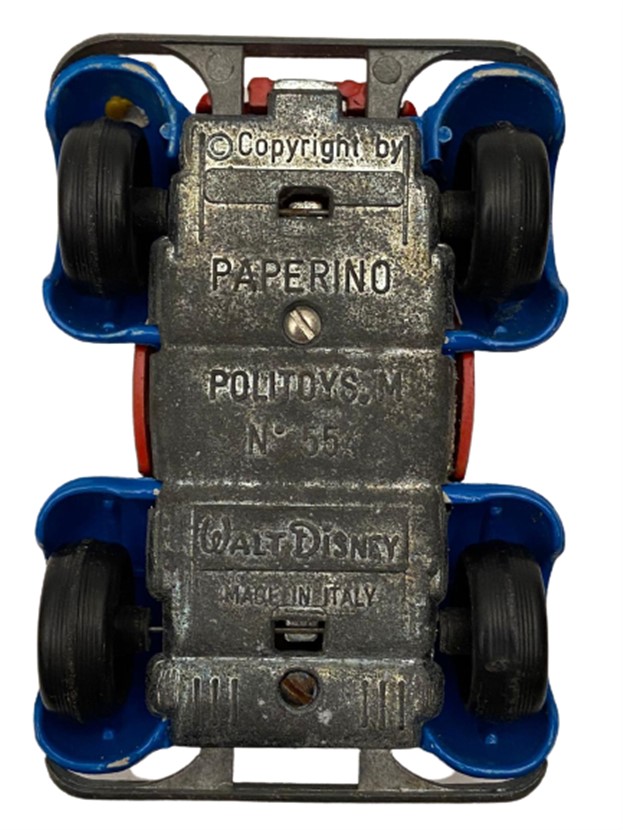  LİSANSLI ITALYA WALT DİSNEY POLITOYS NO 554 OYUNCAK ARABA