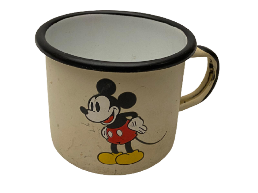 POLONYA YAPIMI DİSNEYLAND RESORT PARIS EMAYE MİCKEY MOUSE LİSANSLI KUPA