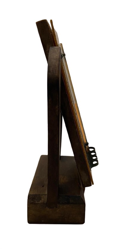 1940 İNGİLİZ KINAFORSIN BRANNAN - LONDON YAZILI AHŞAP AYAKLI AHŞAP CIVALI TERMOMETRE