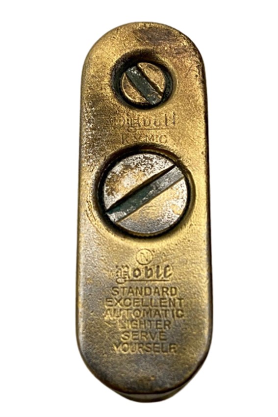 NOBLE SHELL LİGHTER ÜZERİ İNSİYALLI DAMGALI MEKANİK TAŞLI ÇAKMAK