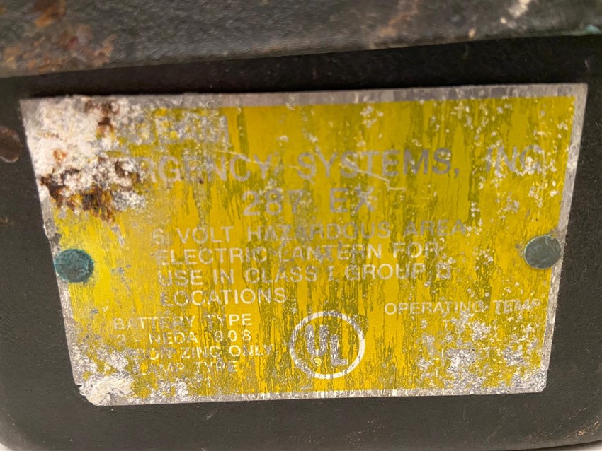  TELEDYNE 287EX BIG BEAM LAMP LIGHT TAŞINABİLİR MADENCİ EL FENERİ