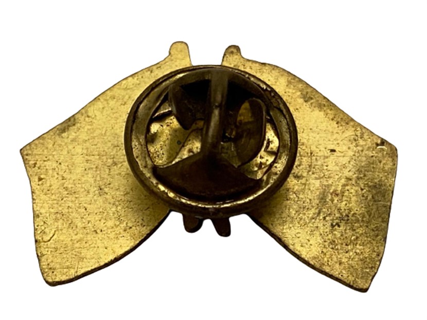 1978 TC TÜRKİYE VE KKTC KIBRIS  İTTİFAK BAYRAĞI YAKA RÖZETİ