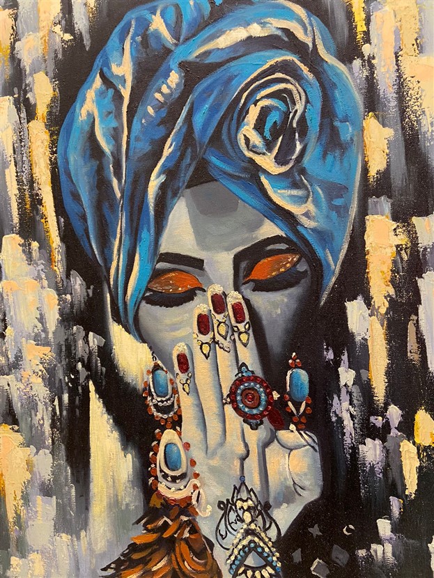 SANATCI İMZALI  A. NEMETİ KANVAS TUVAL ÜZERİ YAĞLI BOYA  CALIŞMA TABLO