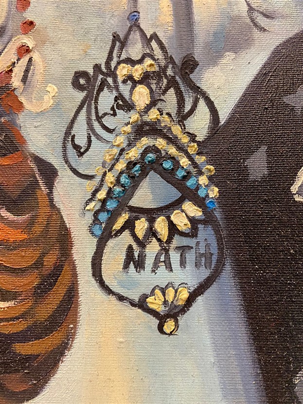 SANATCI İMZALI  A. NEMETİ KANVAS TUVAL ÜZERİ YAĞLI BOYA  CALIŞMA TABLO