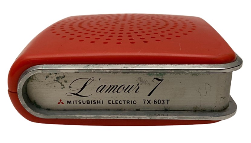1971 JAPAN MITSUBISHI ELECTRIC 7X-603T L'AMOUR 7 POCKET RADIO PİLLİ CEP RADYOSU 