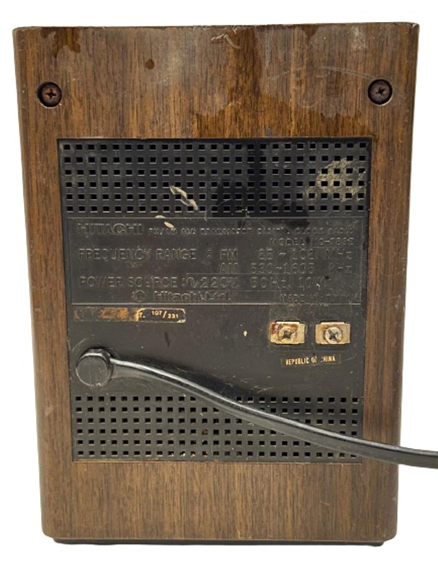 1972 JAPAN FM/AM ALL TRANSİSTOR DİGİTAL CLOCK RADİO KC783  VINTAGE HITACHI SOLID STATE SAATLİ RADYO 