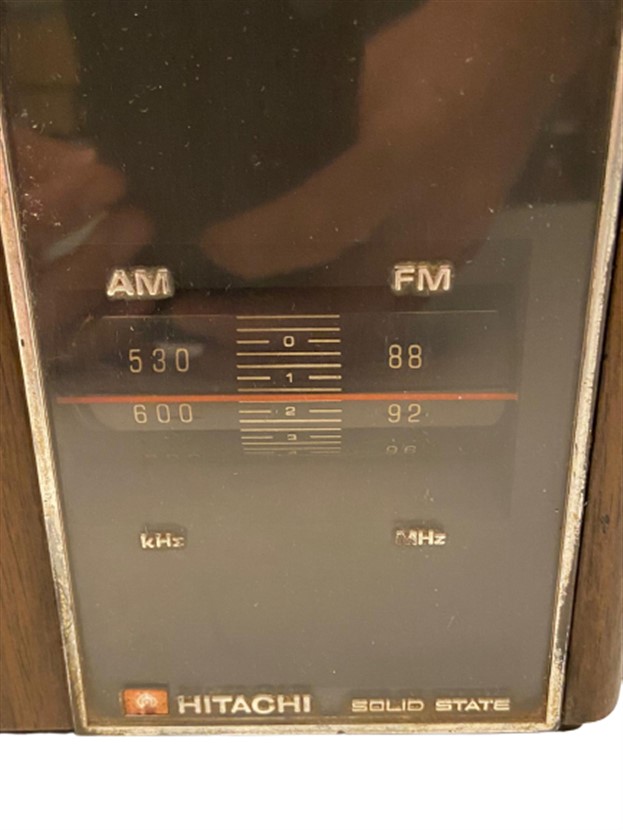 1972 JAPAN FM/AM ALL TRANSİSTOR DİGİTAL CLOCK RADİO KC783  VINTAGE HITACHI SOLID STATE SAATLİ RADYO 